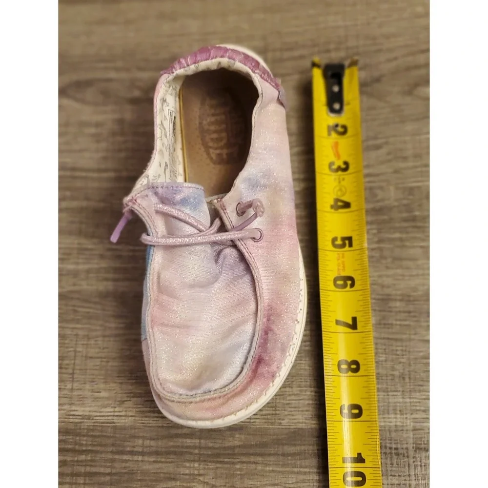 Hey Dude Wendy Dreamer Unicorn Tie‎ Dye Shoes Youth Size 3